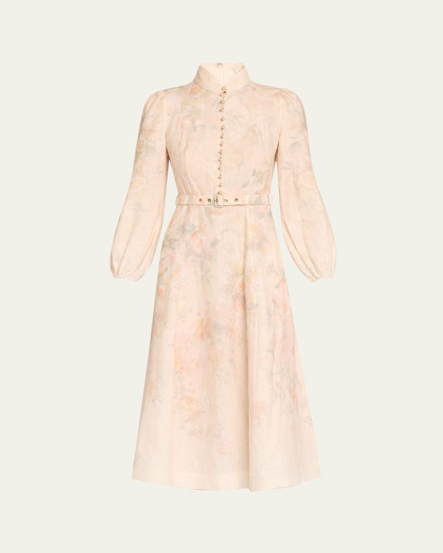 Crush Buttoned Midi Dress